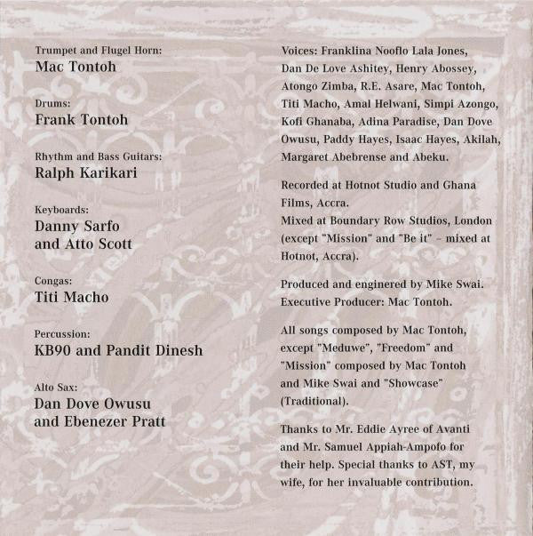 Mac Tontoh's African Machine : Rhythms & Sounds (CD, Album, Sli)