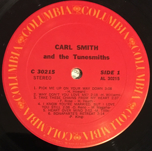 Carl Smith (3) : Carl Smith And The Tunesmiths (LP, Album)