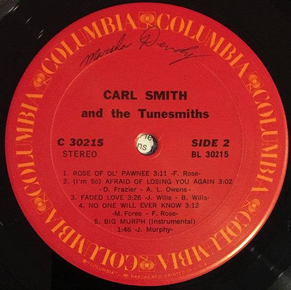 Carl Smith (3) : Carl Smith And The Tunesmiths (LP, Album)