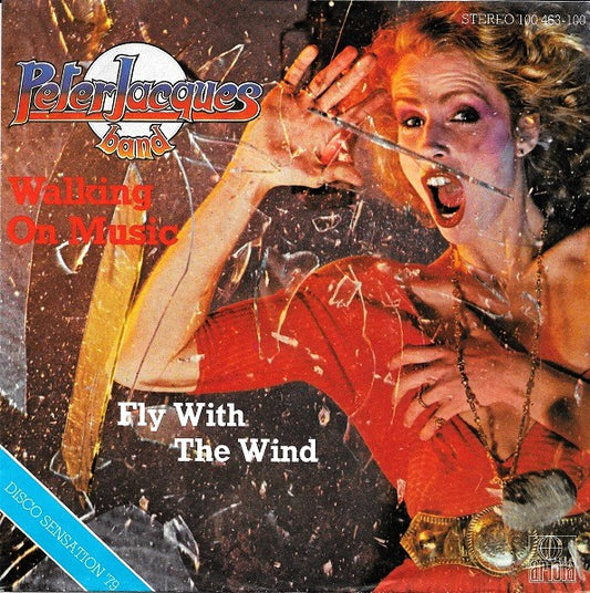 Peter Jacques Band : Walking On Music / Fly With The Wind (7", Single, Sil)
