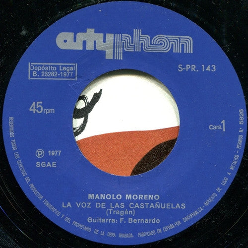 Manolo Moreno : La Voz De Las Castañuelas / Paisaje (7", Single)