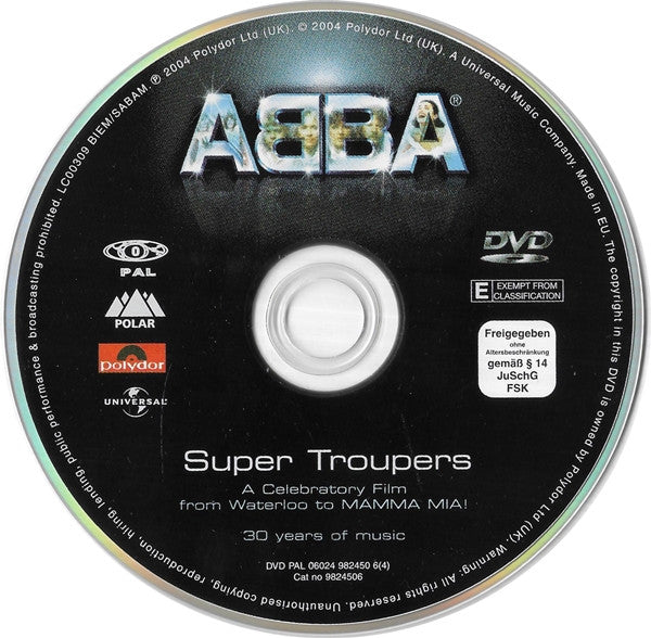 ABBA : Super Troupers (From Waterloo To Mamma Mia!) (DVD-V, PAL)