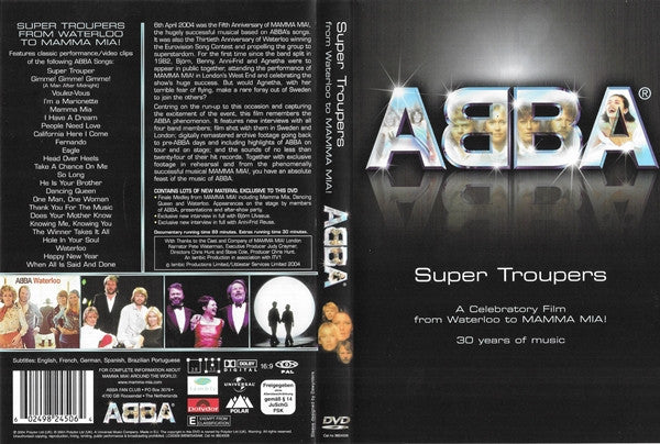 ABBA : Super Troupers (From Waterloo To Mamma Mia!) (DVD-V, PAL)