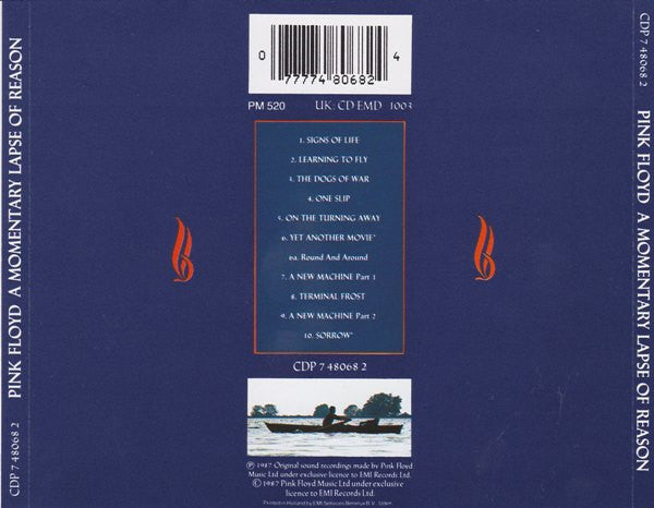 Pink Floyd : A Momentary Lapse Of Reason (CD, Album, RE, RP)