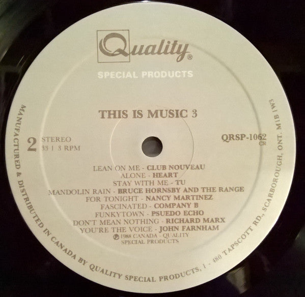 Various : This Is Music 3 (LP, Comp)