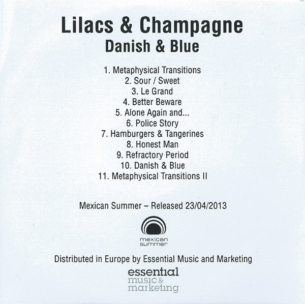 Lilacs & Champagne : Danish & Blue (CDr, Album, Promo)