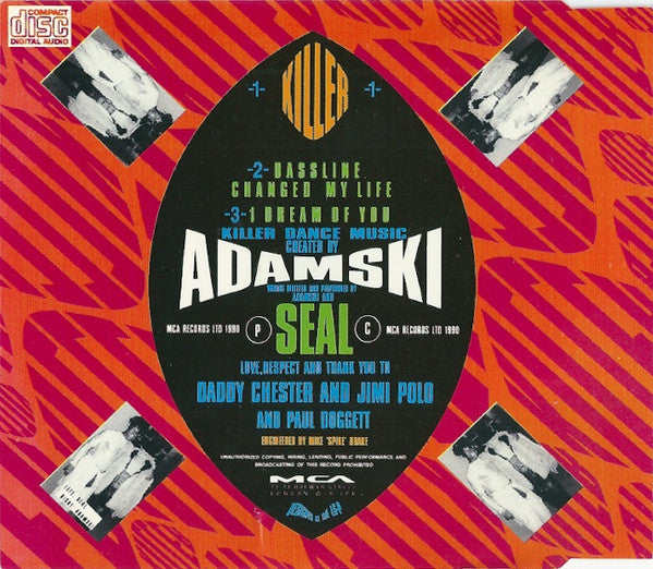 Adamski : Killer (CD, Maxi)