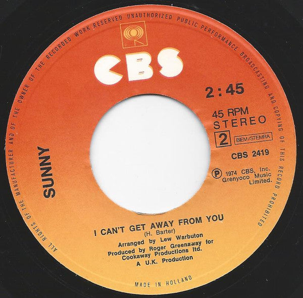 Sunny Leslie : A Warm And Tender Romance (7")