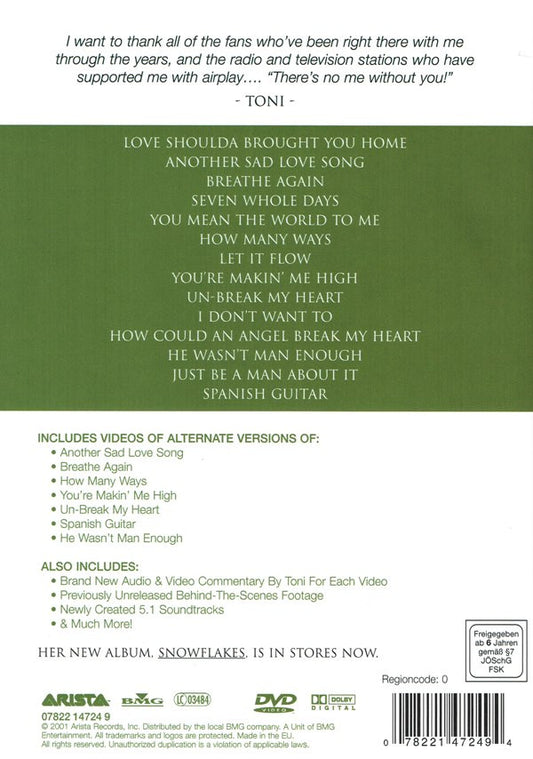 Toni Braxton : From Toni With Love. The Video Collection (DVD-V, Comp)