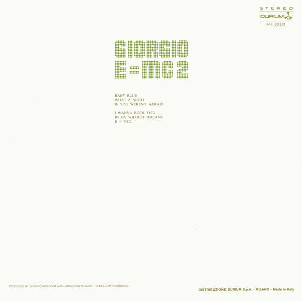 Giorgio Moroder : E=MC² (LP, Album, Ltd)