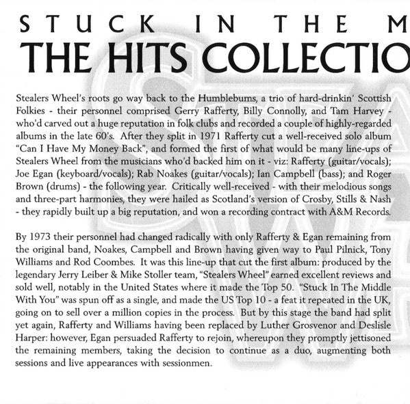Stealers Wheel : The Hits Collection - Stuck In The Middle With You (CD, Comp)