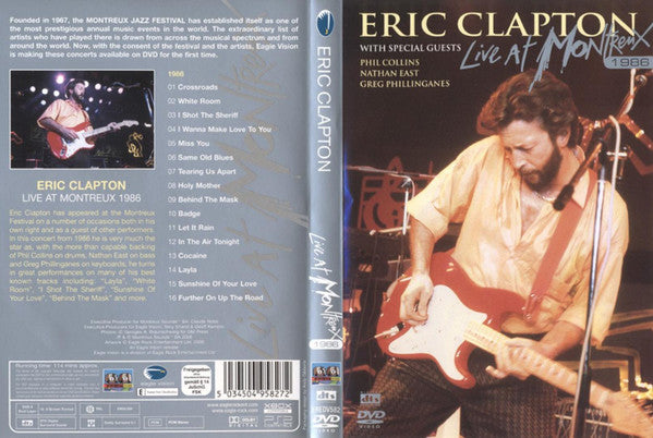 Eric Clapton : Live At Montreux 1986 (DVD-V, Multichannel, PAL, RC )