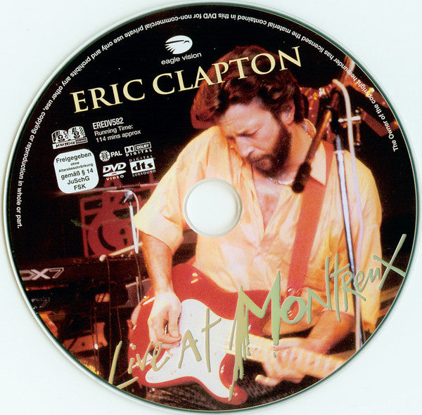 Eric Clapton : Live At Montreux 1986 (DVD-V, Multichannel, PAL, RC )