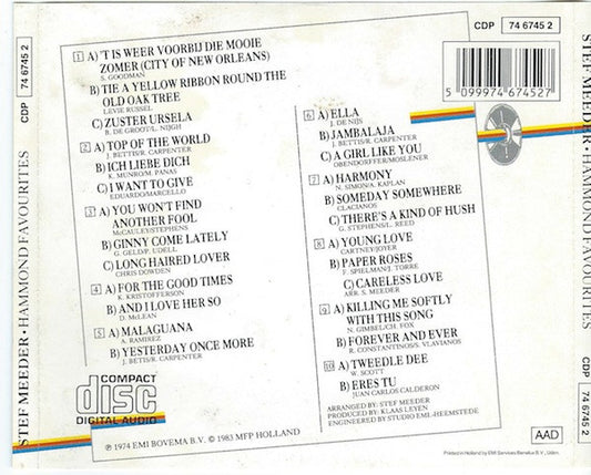 Stef Meeder : Hammond Favourites (CD, Album, RE)