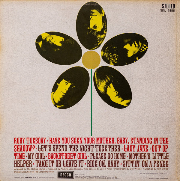 The Rolling Stones : Flowers (LP, Comp, RE)