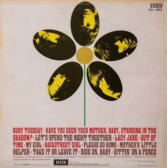 The Rolling Stones : Flowers (LP, Comp, RE)