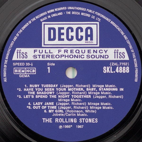 The Rolling Stones : Flowers (LP, Comp, RE)