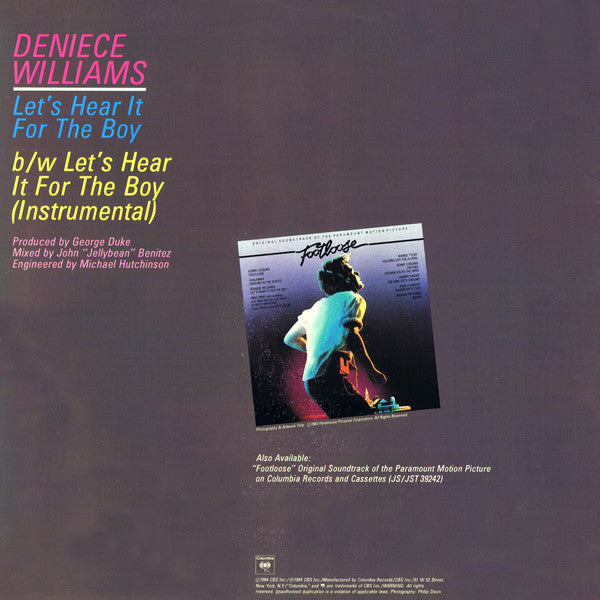 Deniece Williams : Let's Hear It For The Boy (12", Maxi)