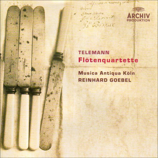 Georg Philipp Telemann - Musica Antiqua Köln • Reinhard Goebel : Flötenquartette (CD, Album)