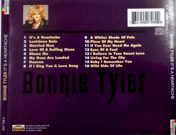 Bonnie Tyler : It's A Heartache (CD, Comp)