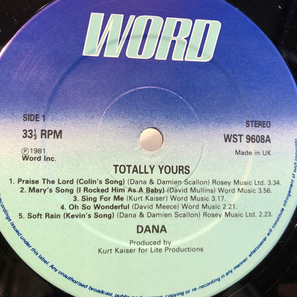 Dana (9) : Totally Yours (LP, Album)