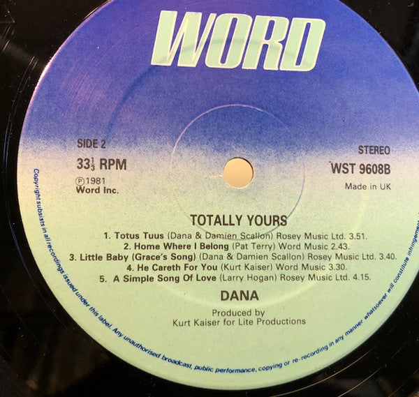 Dana (9) : Totally Yours (LP, Album)