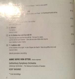 Hillborg*, Boldemann*, Gefors*, Anne Sofie Von Otter, Gothenburg Symphony Orchestra*, Kent Nagano : Orchestral Songs (CD, Album)