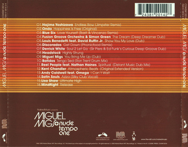 Miguel Migs : Nude Tempo One (CD, Comp, Mixed)
