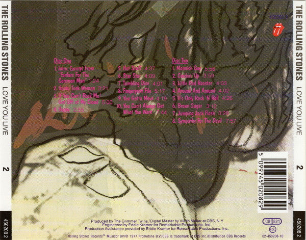The Rolling Stones : Love You Live (2xCD, Album, RE, RP)