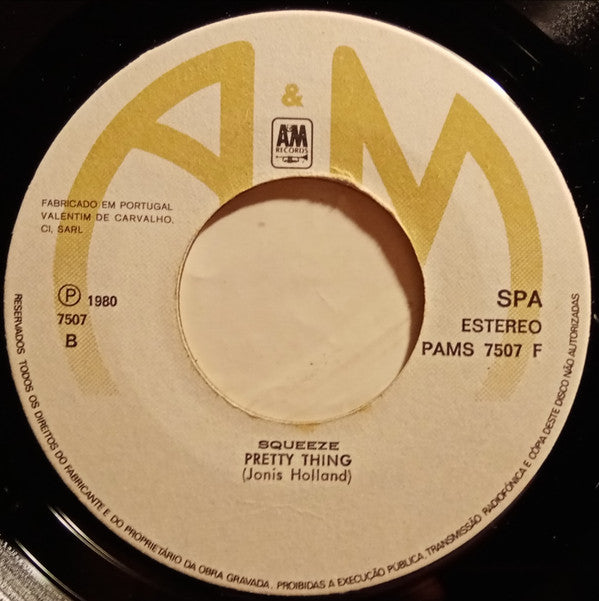 Squeeze (2) : Another Nail In My Heart (7", Single)