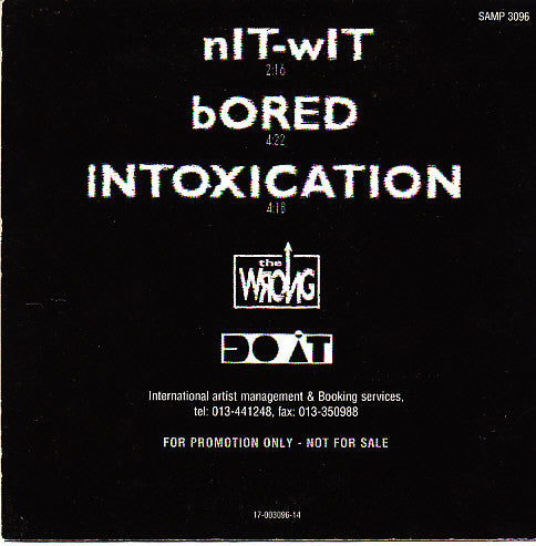 The Wrong (2) : Nit-Wit (CD, Promo, Smplr)