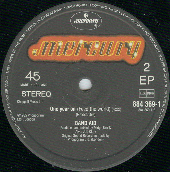 Band Aid : Do They Know It's Christmas? (12", EP)