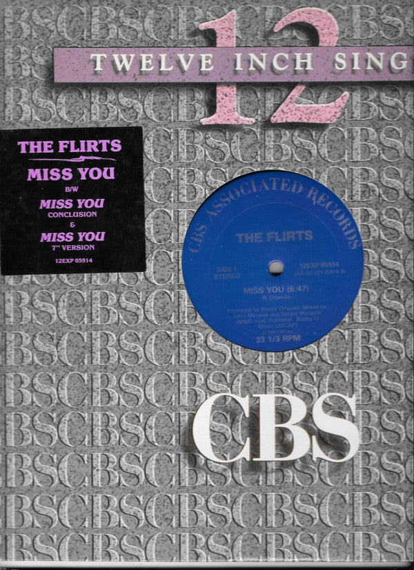 The Flirts : Miss You (12")