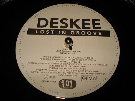 Deskee : Lost In Groove (12")