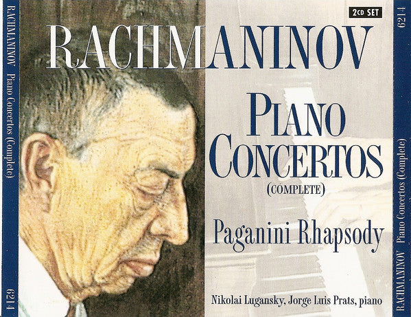 Sergei Vasilyevich Rachmaninoff, Nikolai Lugansky, Jose Luis Prats : Piano Concertos (Complete), Paganini Rhapsody (2xCD, Comp + Box)