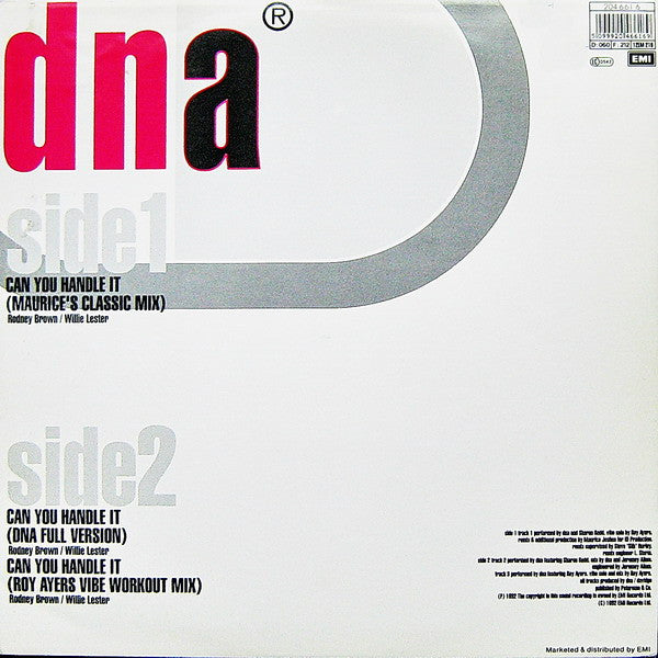 DNA Featuring Sharon Redd : Can You Handle It (12")