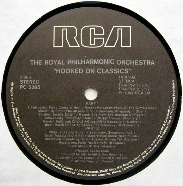 Royal Philharmonic Orchestra : Hooked On Classics (Special 12" Disco Mix) (12")