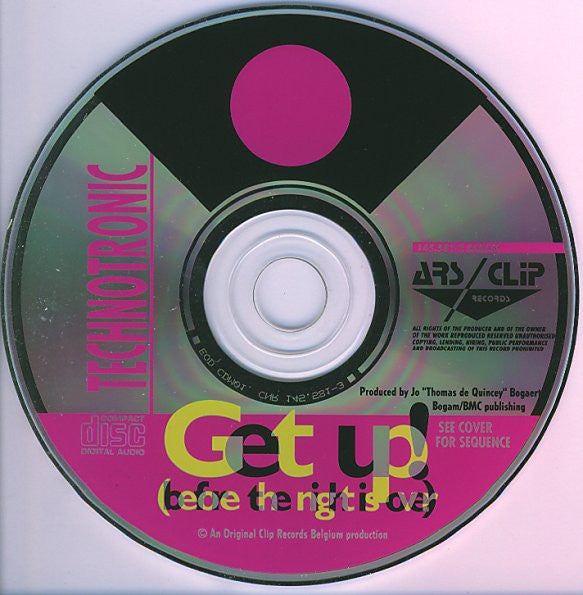 Technotronic : Get Up! (Before The Night Is Over) (CD, Maxi, Car)
