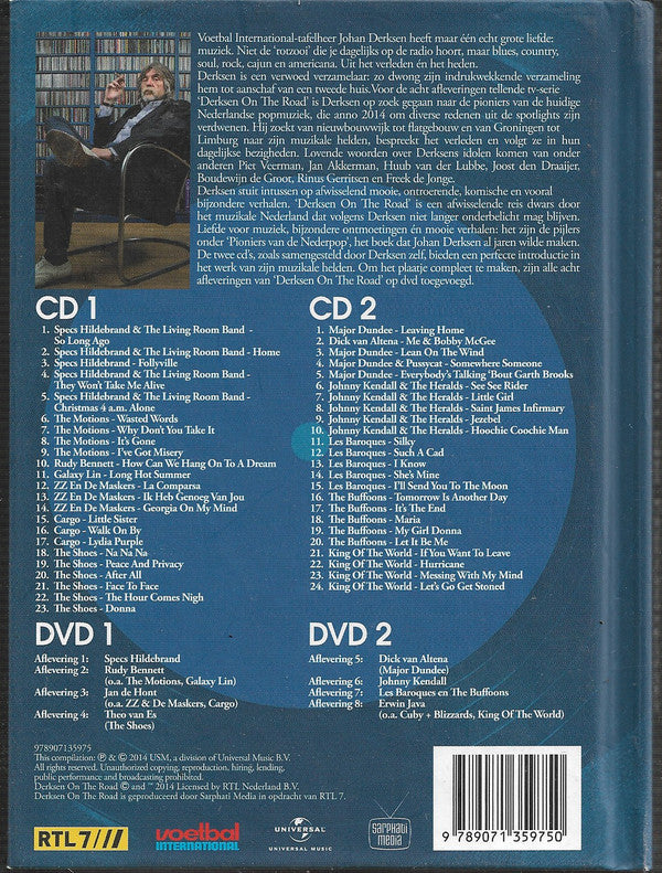 Johan Derksen : Johan Derksen Presenteert Pioniers Van De Nederpop (2xCD, Comp + 2xDVD, Comp + Box, Sou)