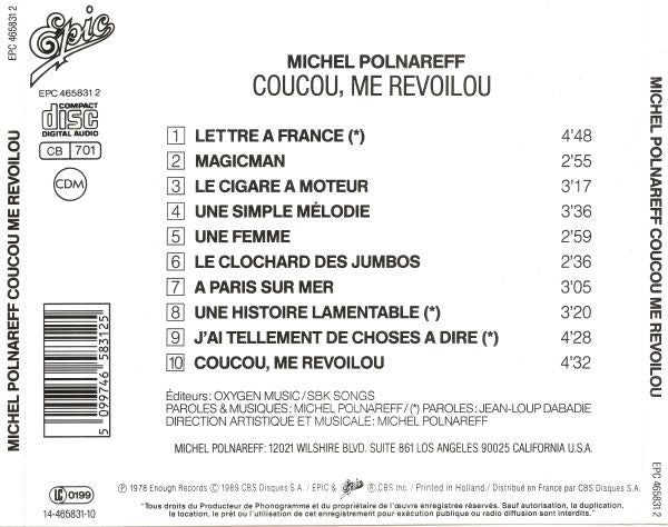 Michel Polnareff : Coucou Me Revoilou (CD, Album, RE)