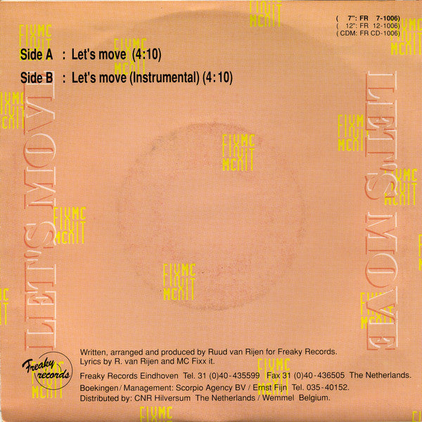 MC Fixx It : Let's Move (7")