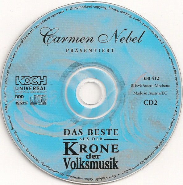 Various : Das Beste Aus Der Krone Der Volksmusik (2xCD, Comp)