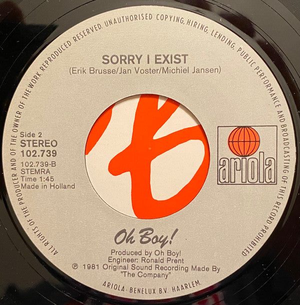 Oh Boy! : Masterplan (7")