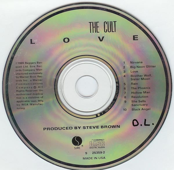 The Cult : Love (CD, Album, RE)
