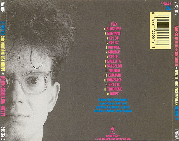 Mark Mothersbaugh : Muzik For Insomniaks Volume 2 (CD, Album)