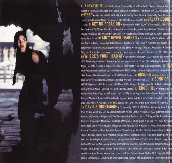 Various : Lara Croft: Tomb Raider (Music From The Motion Picture) (CD, Album, Comp)