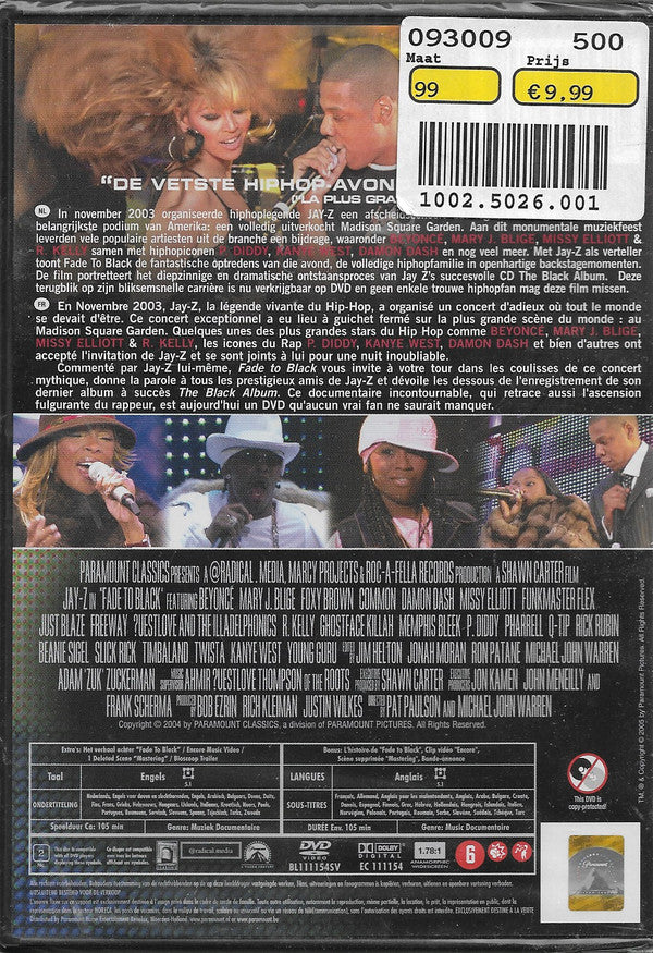 Jay-Z : Fade To Black (DVD-V, PAL)