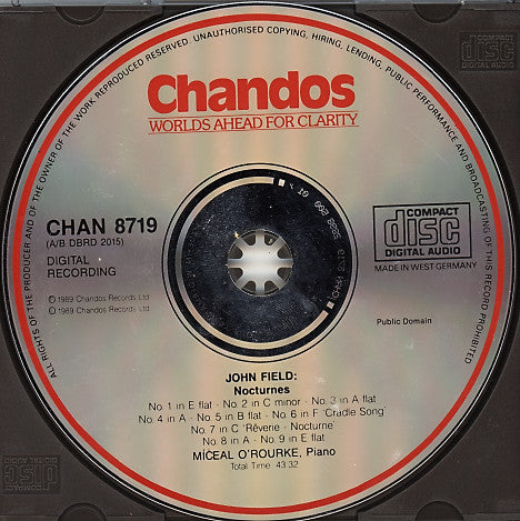 John Field (2) - Míċeál O'Rourke : The Complete Nocturnes (2xCD, Album)