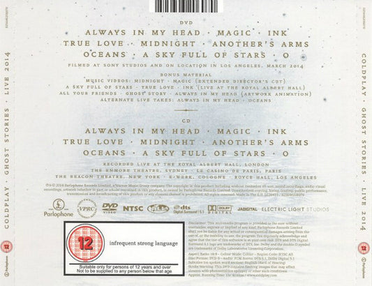 Coldplay : Ghost Stories · Live 2014 (DVD-V, NTSC + CD, Album)