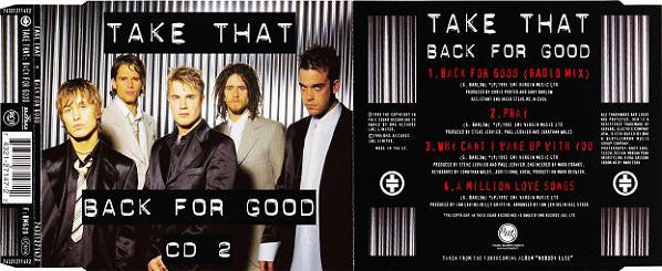 Take That : Back For Good (CD, Single, CD2)